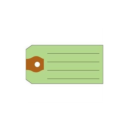 ASP Multi-Purpose Tags (No Rings), 1 3/8" X 2 3/4", 500 Per Box: Green Pk 1473